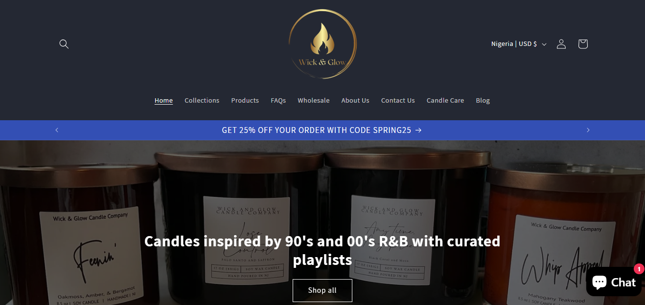 Wick candles