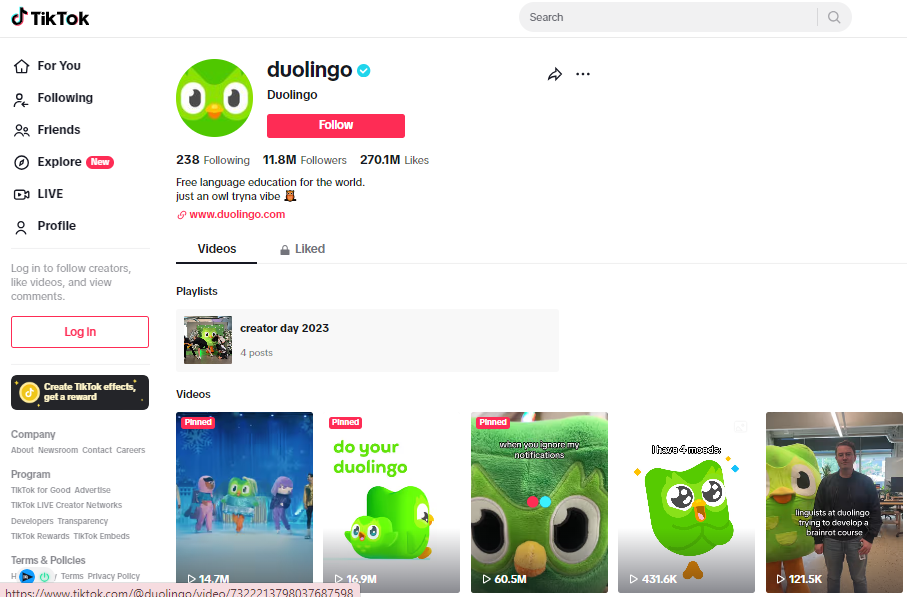 Duolingo TikTok