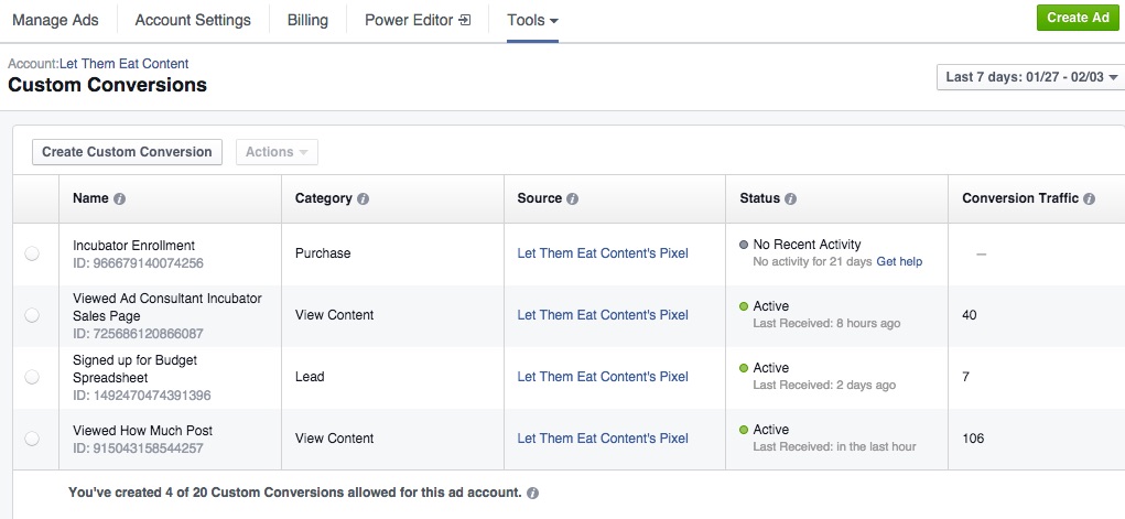 conversion tracking