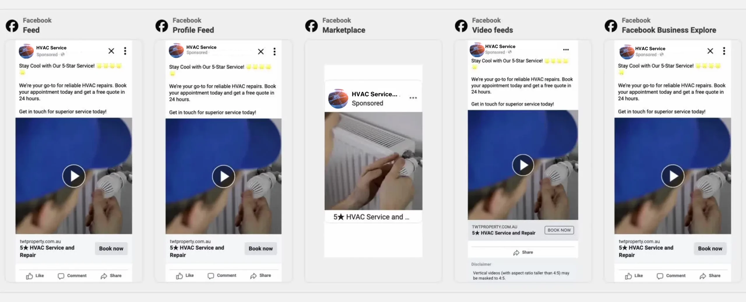 Facebook ad formats
