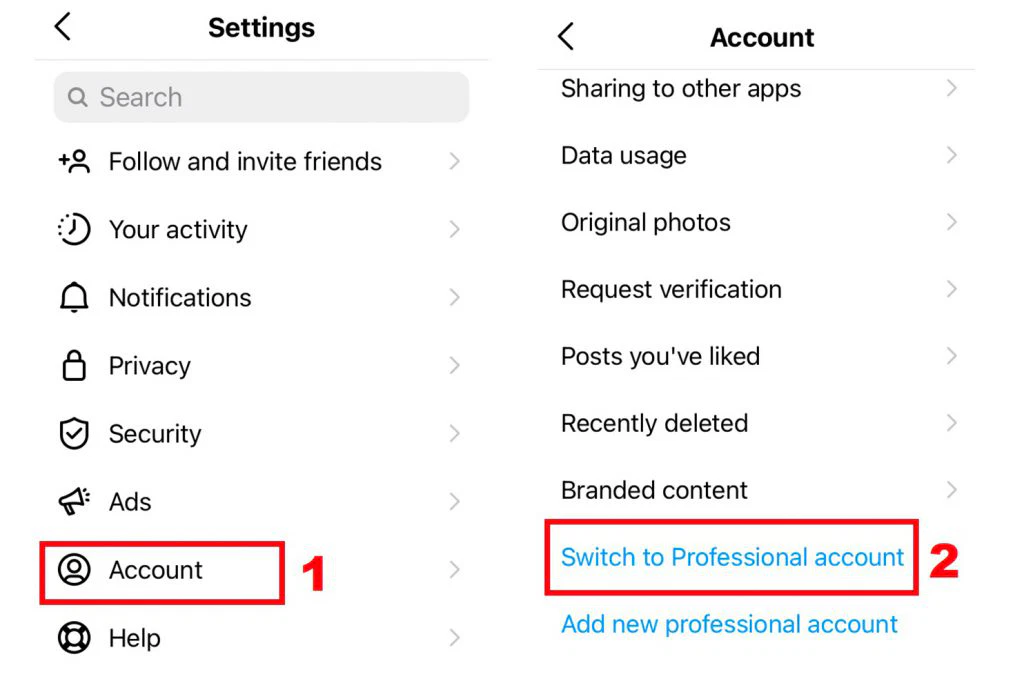 Switch to Instagram Business